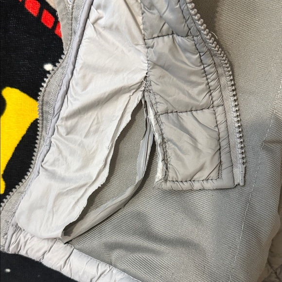 Reebok Light Gray Quilted Hooded Jacket Women's XL ( Pre-owned ) - Picture 9 of 14